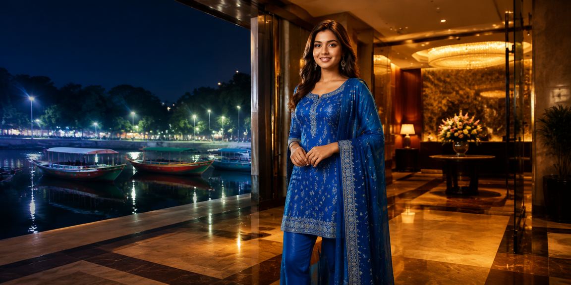 A young woman in shalwar kameez enjoying lottery betting in Rajshahi